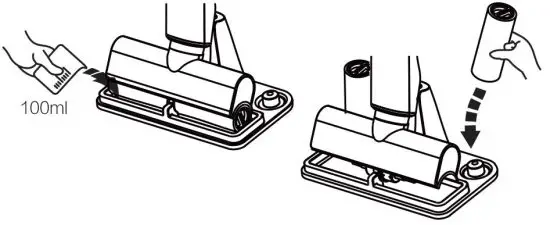 SAUBER BMFC01 Cordless Floor Cleaner - Roller cleaning