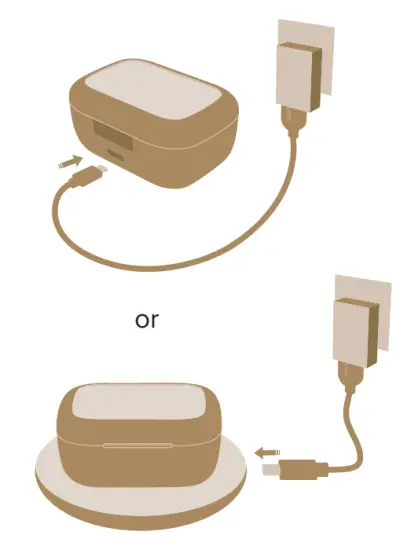 cleer ALLY PLUS II True Wireless Noise Canceling Headphone - Charging