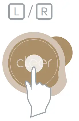 cleer ALLY PLUS II True Wireless Noise Canceling Headphone - Volume control1