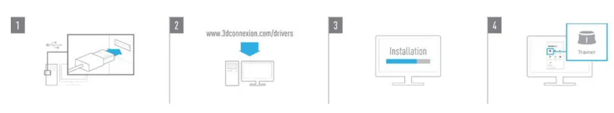 3Dconnexion SpaceMouse Enterprise 3D Input Device - Desktop Setup 2