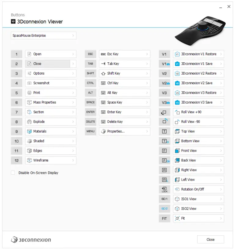 3Dconnexion SpaceMouse Enterprise 3D Input Device - app 1