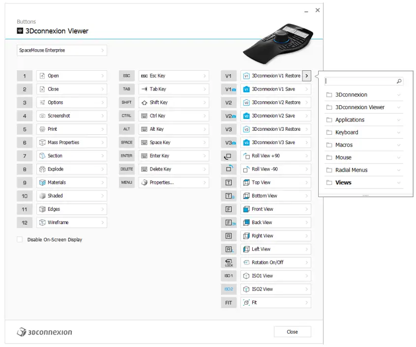 3Dconnexion SpaceMouse Enterprise 3D Input Device - app 4
