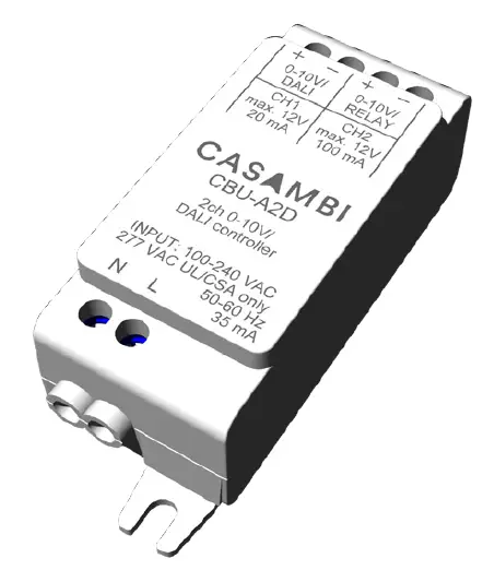 CASAMBI-CBU-A2D-Bluetooth-Controllable-2ch-0-10V-DALI-Controller-