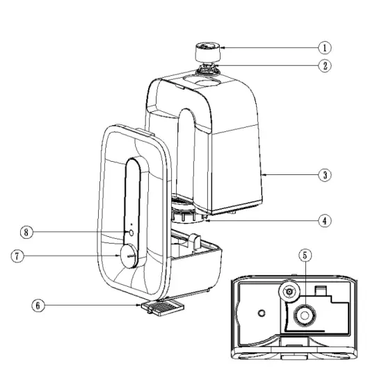 Qlima H 408 Humidifier 5600 ml 313 ml h - overvierw