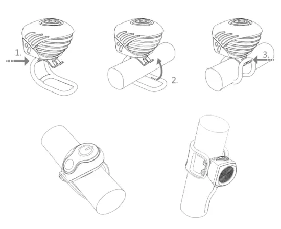 MAGICSHINE MJ 906 Bicycle Light Combo for MTB Road Bike Headlight - install