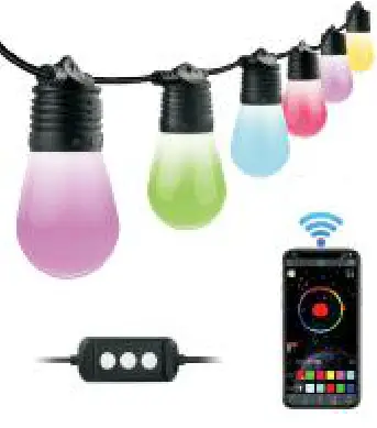 OPPSK S14 20045 B01 48Ft Smart Outdoor String Light