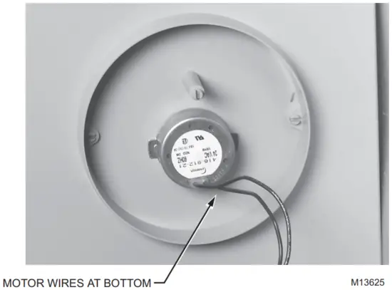 Honeywell HE120 By pass Drum Humidifier - Motor Plate