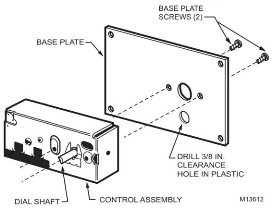 Honeywell HE120 By pass Drum Humidifier - Mounting Humidistat