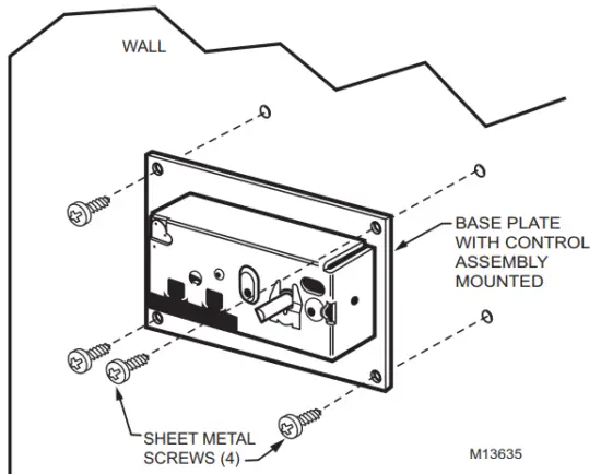 Honeywell HE120 By pass Drum Humidifier - Mounting Humidistat
