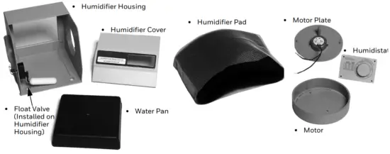 Honeywell HE120 By pass Drum Humidifier - UNPACKING