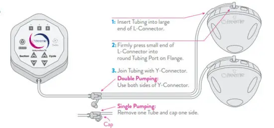 freemie FG083 Hands Free Wearable Breast Pump - Add Cups to Pump