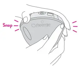 freemie FG083 Hands Free Wearable Breast Pump - Put Cups Together 6