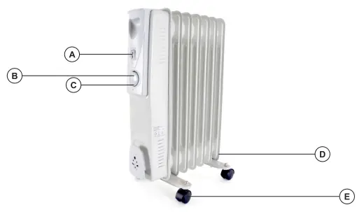 STAYWARM F2602 Oil Filled Radiator-fig2