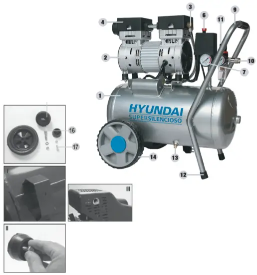 HYUNDAI HYAC6 07S Silent Air Compressor User Manua - FIG 8