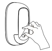 Paste the doorbell transmitter