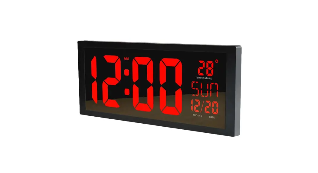 Big Time Clocks Xl-124w Numerals Led Outdoor Waterproof Gps Wall Clock User Manual