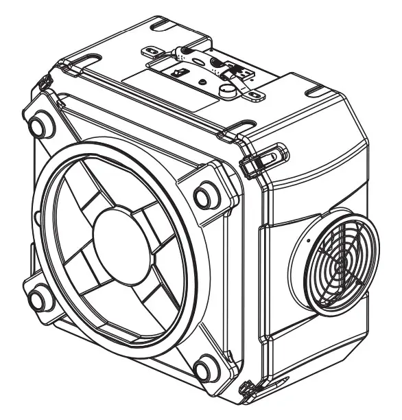 ALORAIR CleanShield HEPA 550 Heavy Duty Commercial Air Scrubber HEPA Filter System .