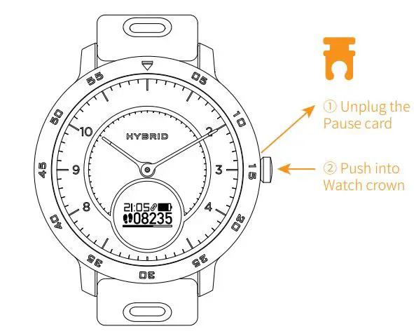 Zeblaze HYBRID Smartwatch User Manual - button battery