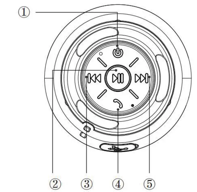 Shenzhen Kingree Intelligent Digital BT2602 IPX7 Waterproof Portable BT Speaker FIG 1