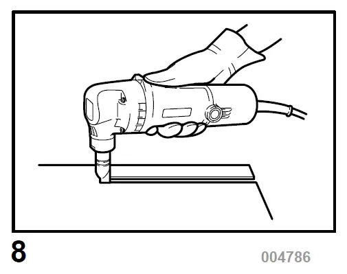 makita JN1601 Cordless Electric Nibblers FIG 8