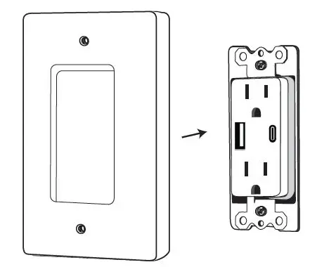 maxxima USB480C TR WALL OUTLET C PORTS 12
