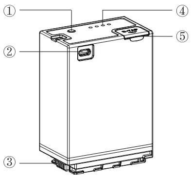 SWIT LB-PD65C Panasonic VBR59 Series Battery Pack-fig2