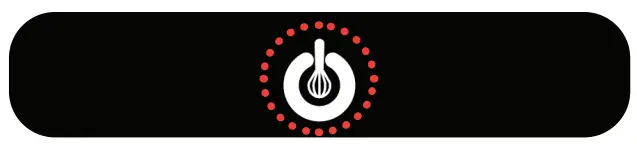 Gourmia GGA2100 Smokeless Grill and Air Fryer - button