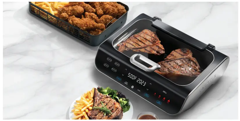 Gourmia GGA2100 Smokeless Grill and Air Fryer - fig