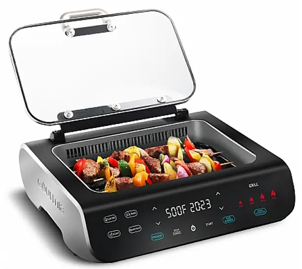 Gourmia GGA2100 Smokeless Grill and Air Fryer