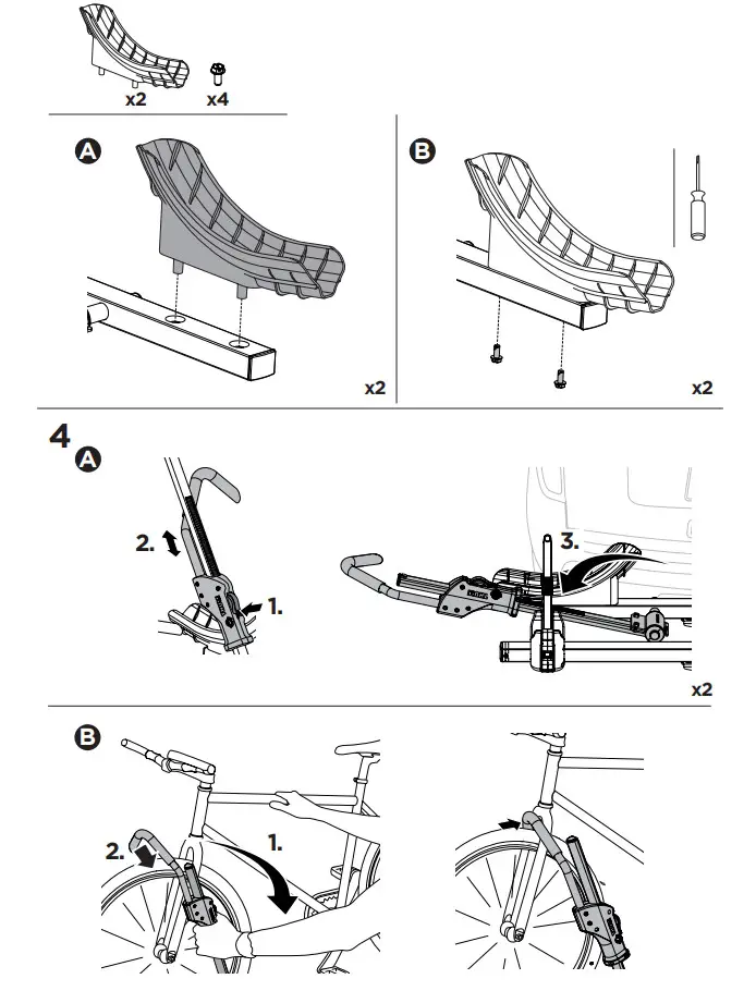 THULE 904450 T2 Pro X Hitch Bike Rack - Figure 5