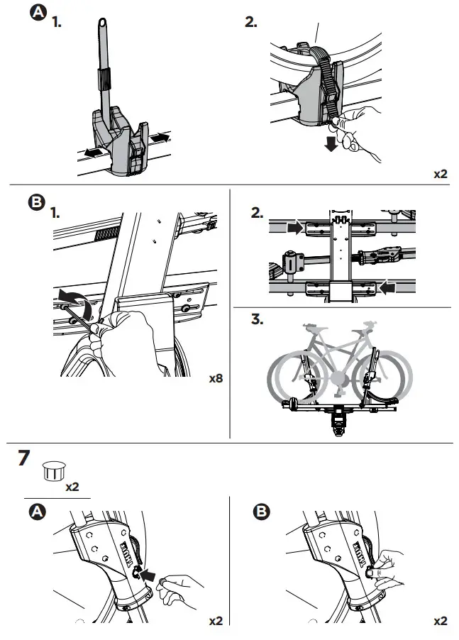 THULE 904450 T2 Pro X Hitch Bike Rack - Figure 7