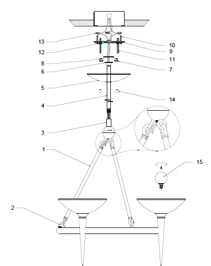 TROY-LIGHTING-F2603-Cecilia 3-Light-Gold-Chandelier-FIG-1
