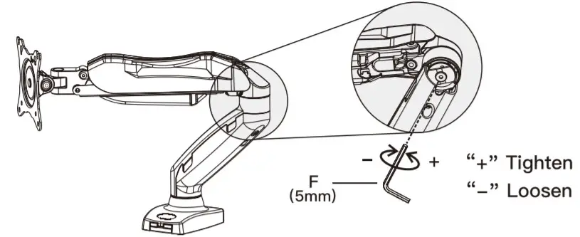 AM Alphamount Monitor Desk Mount -installation10