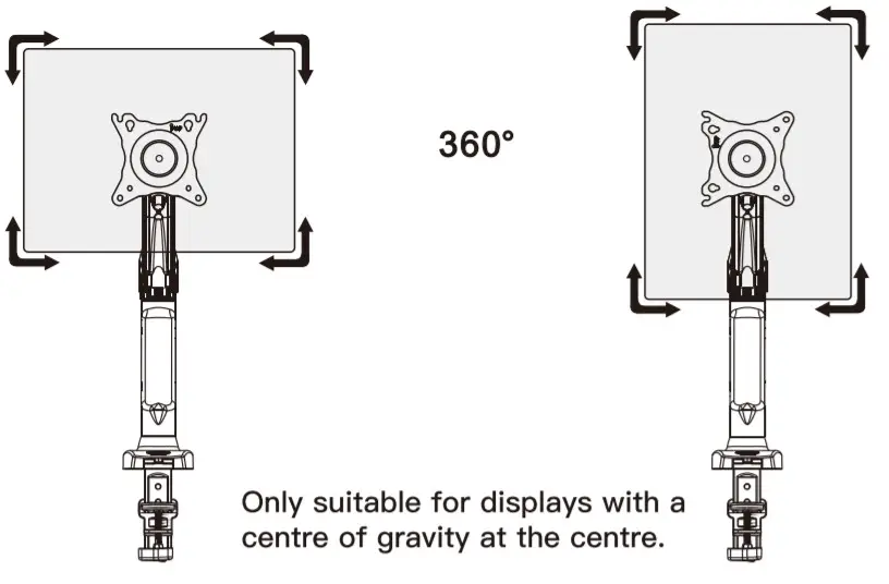AM Alphamount Monitor Desk Mount -installation12