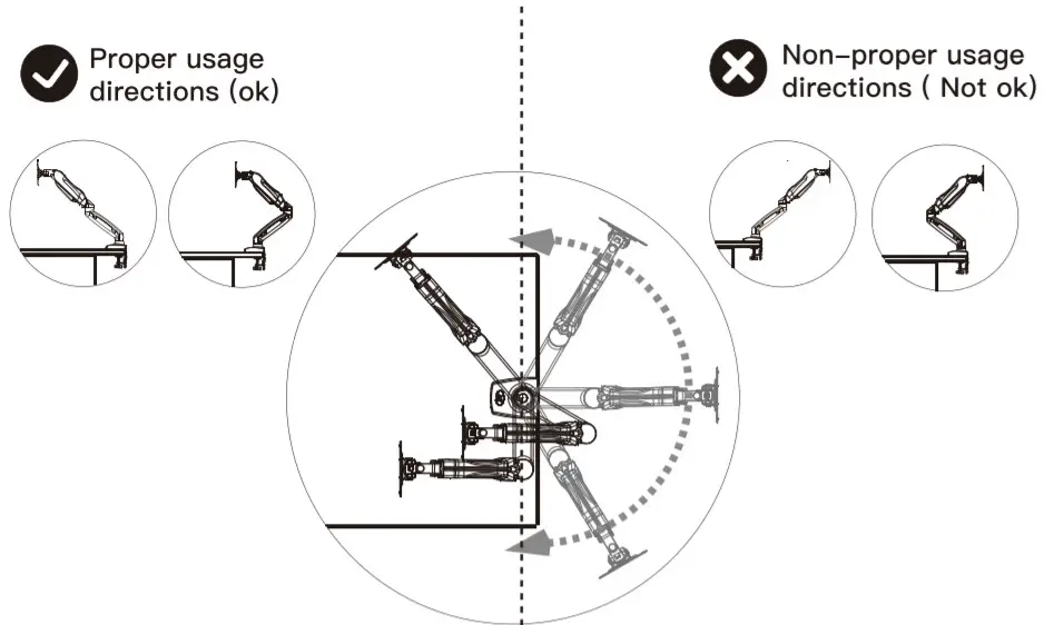AM Alphamount Monitor Desk Mount -installation5
