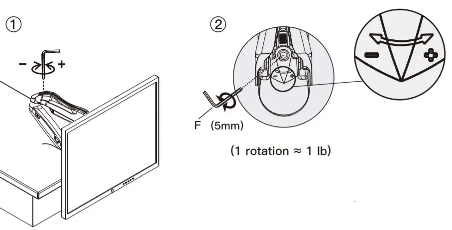 AM Alphamount Monitor Desk Mount -installation8