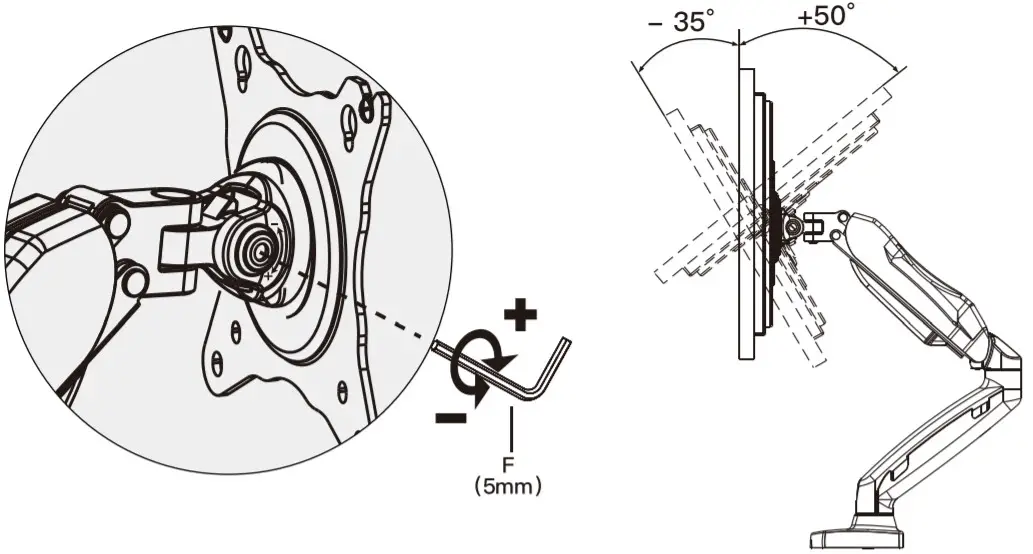 AM Alphamount Monitor Desk Mount -installation9