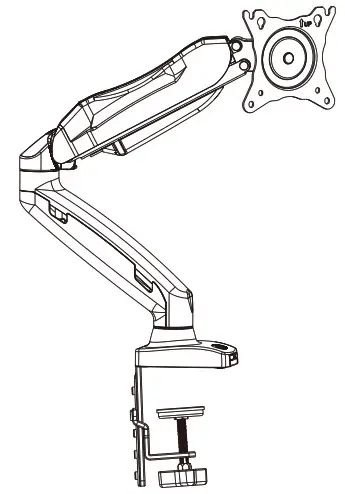 AM Alphamount Monitor Desk Mount