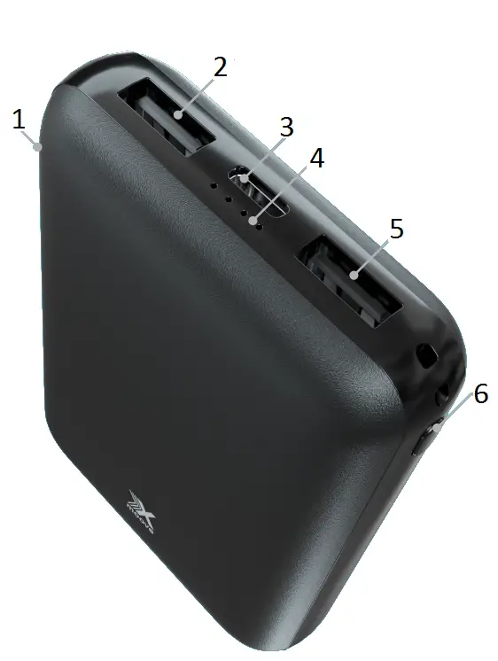 moove XMVB103 Compact Power Bank AA2