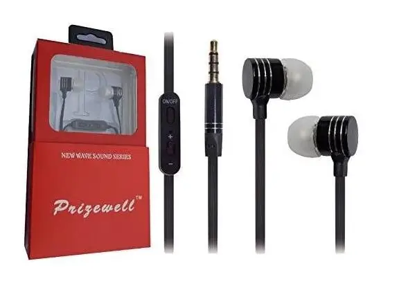 PRIZEWELL-In-ear-3.5mm-Handsfree-Noise-Isolation-Stereo-earphones-Black