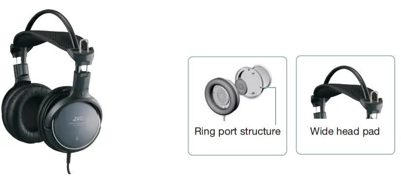 JVC HARX700 Precision Sound Full Size Headphones (1)