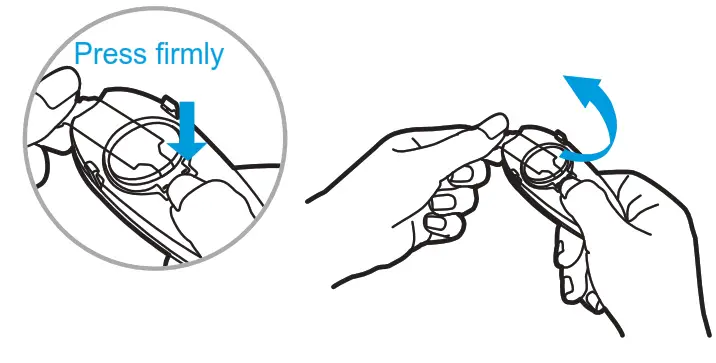 Midea GZ20D2W Garment Steamer - battery snap