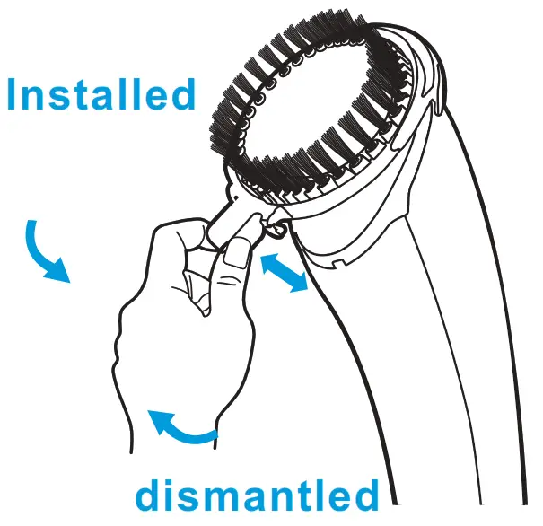 Midea GZ20D2W Garment Steamer - brush