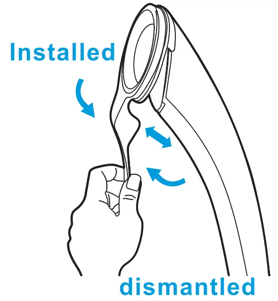 Midea GZ20D2W Garment Steamer - seam clamp