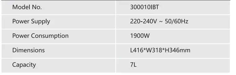 AIGOSTAR 300010IBT Electronic Cube Oil Free Air Fryer-5