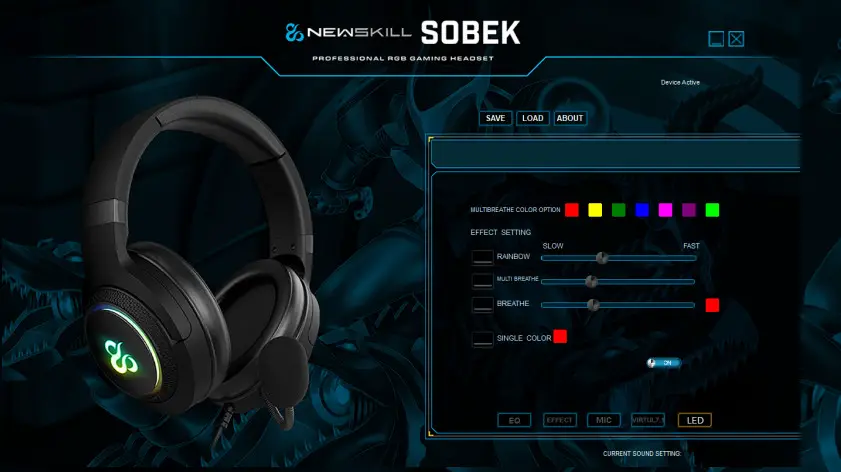 NEWSKILL NS-HS-SOBEK-IV Sobek Ivory Gaming Headset RGB - speakers