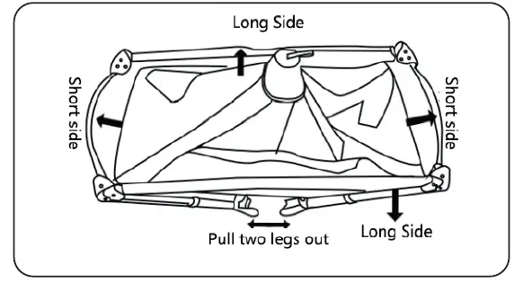 FUFU GAGA WFKF180057-01 Black Baby Crib Adjustable Infant Bassinet Bed Playpen 25