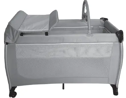 FUFU GAGA WFKF180057-01 Black Baby Crib Adjustable Infant Bassinet Bed Playpen PRODUCT