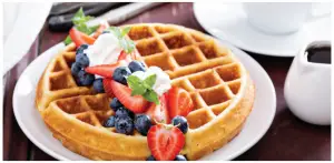 Dual Pour Waffle Maker