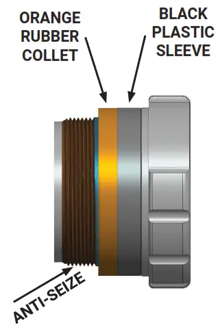 PRAXIS Shimano BB30 73mm or 68mm Rubber Collet BB - 3